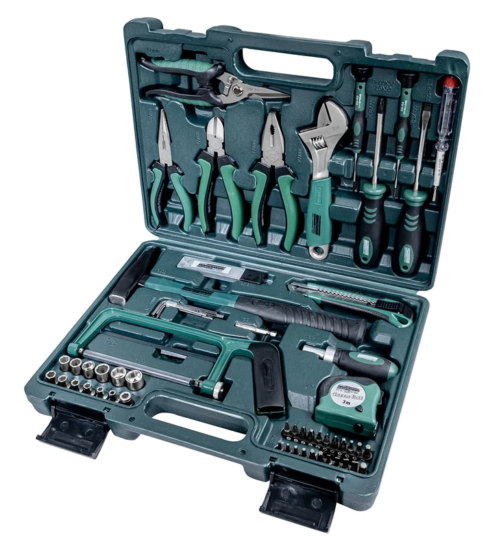 Brüder Mannesmann Tools 74-Piece Tool Set, 1 Piece, M29074, (L x W x H) 375 x 285 x 83 mm