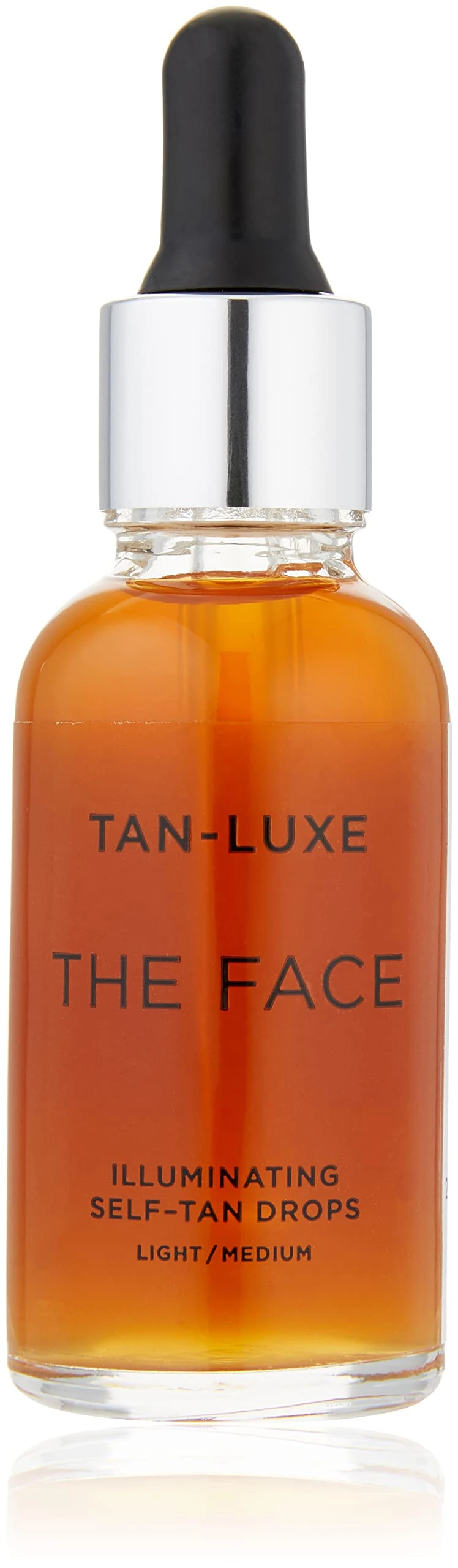 Tan-Luxe THE FACE Self Tan Drops, Light/Medium (30 ml) Add Tanning Drops to Skin Care for Custom Face Tan, Cruelty Free & Vegan