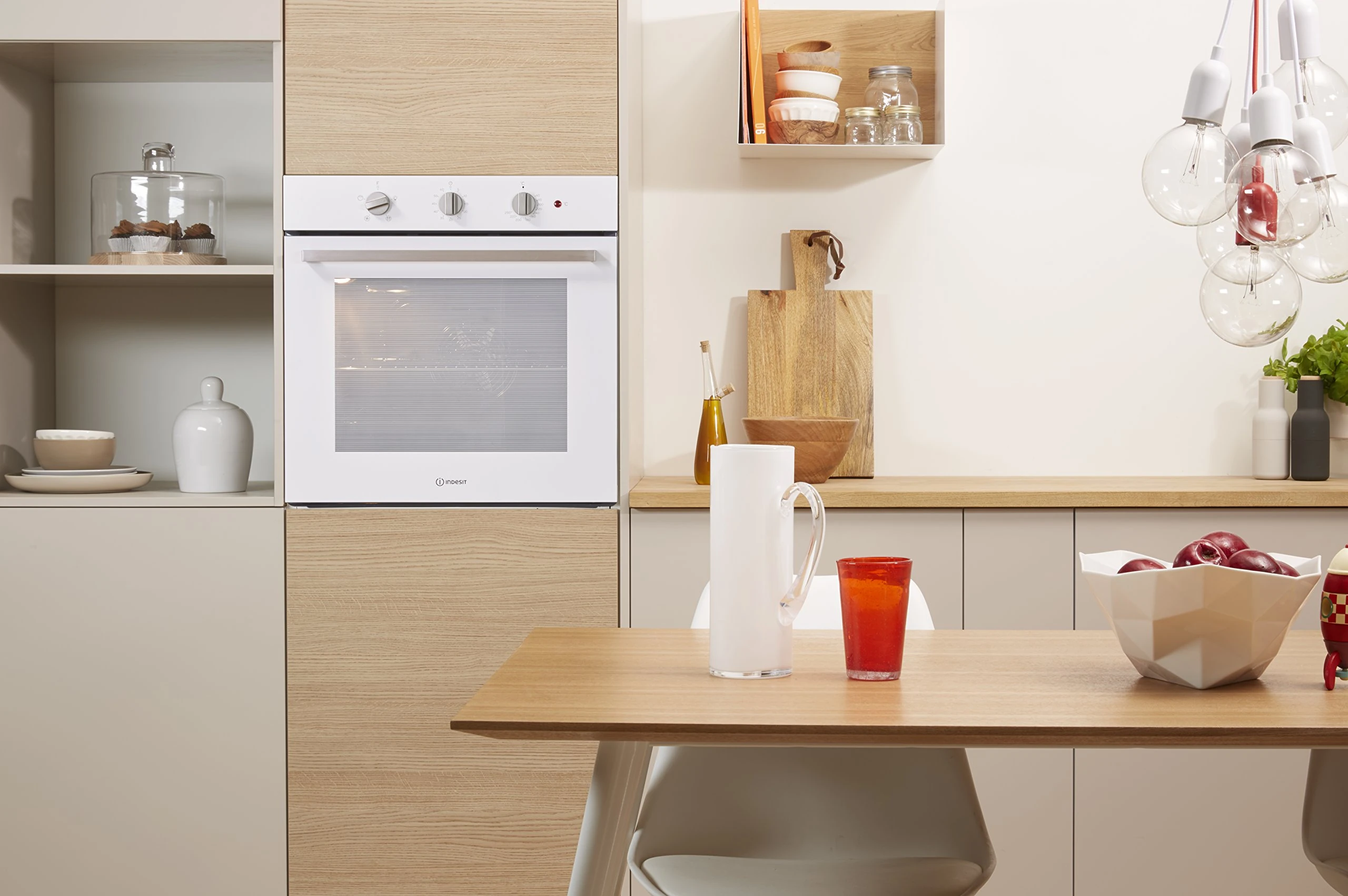 Indesit Aria Electric Fan Assisted Single Oven - White