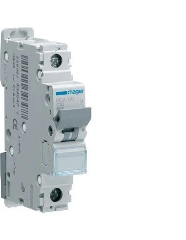 Hager m Series - Automatic magnetothermic -m Curve-c 6ka 1 Pole 0.5a