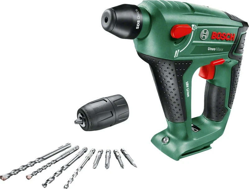 Bosch Home and Garden 060395230C Cordless Drill UneoMaxx (Without Battery, 18 V System, In a Cardboard Box), Green, 27.6 cm*8.9 cm*24.5 cm