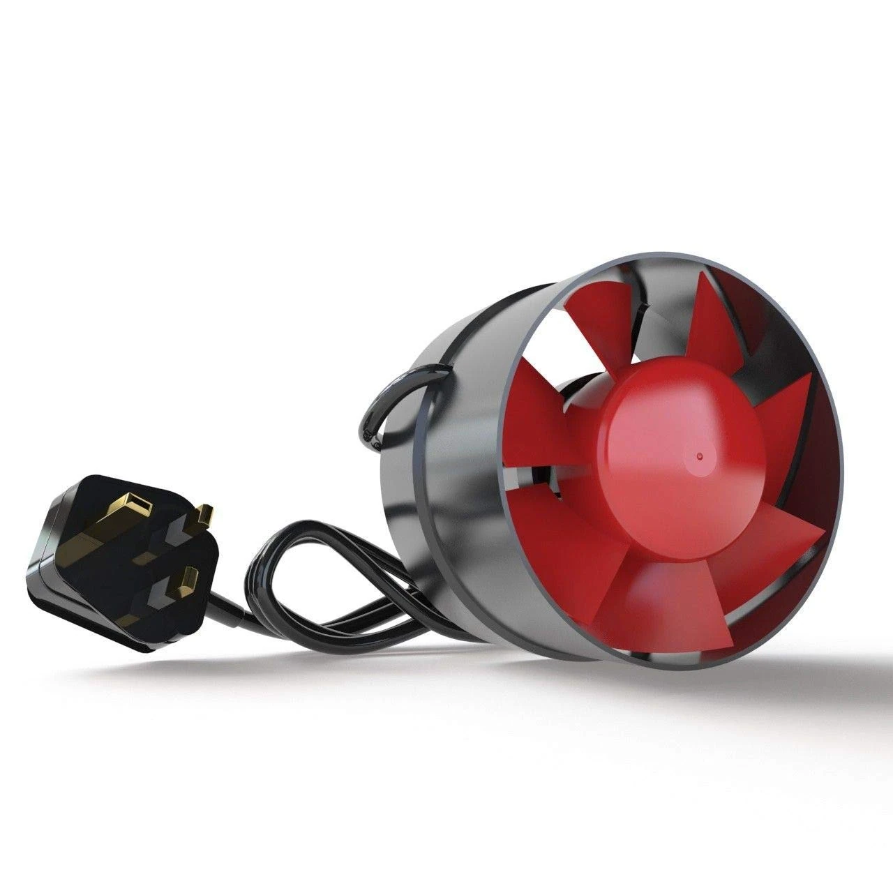 BLACK ORCHID BO-AF-150-UK 150 mm 6-Inch Diameter Axial Flo in Line Horticultural Extractor Fan - Black