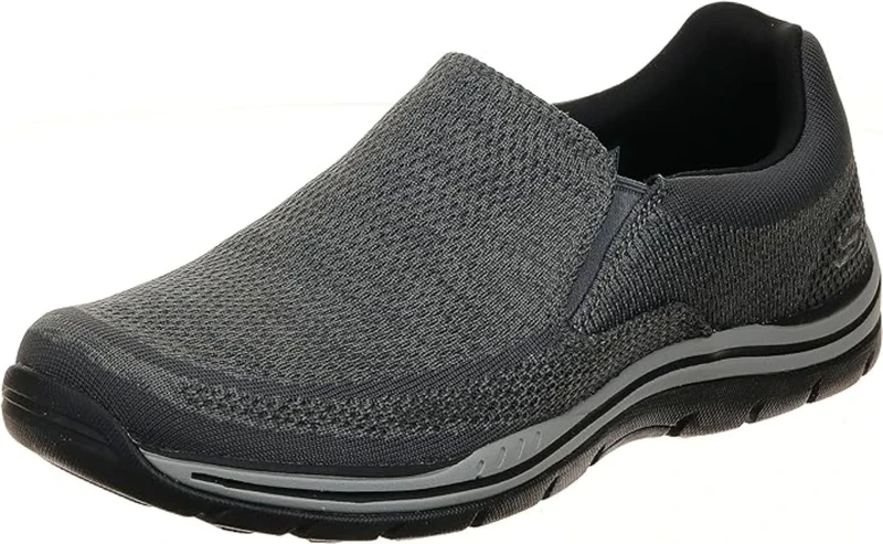 Skechers Men's, Expected Gomel Slip on Shoes Wide Width Gray 8.5 W