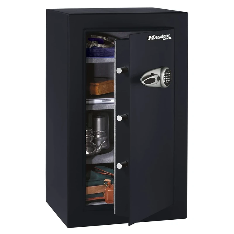 MASTER LOCK High Security Safe Digital Combination with Override Keys, 169 L, 950 x 551 x 502 mm, mounting kit, for home and professionals