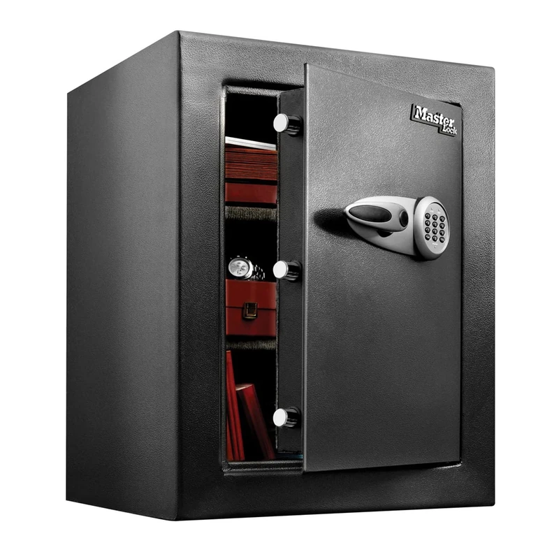 MASTER LOCK High Security Safe Digital Combination with Override Keys, 119.9 L, 700 x 550 x 502 mm, mounting kit, for home and professionals