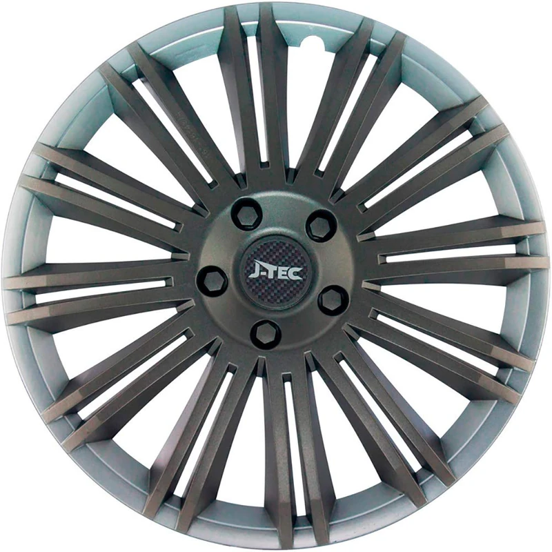 J-Tec Set of 4 wheel covers Discovery R 15-inch silver/grey