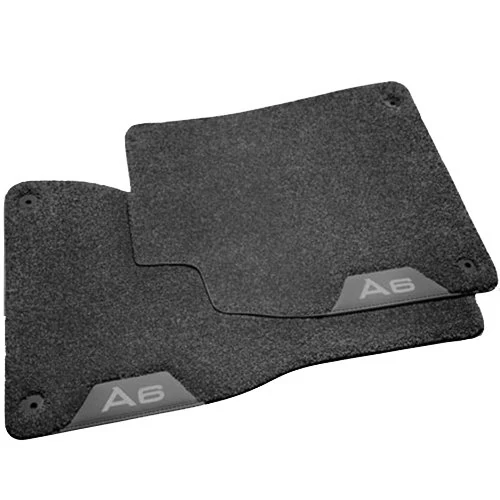 Audi 8X20612766PS High Pile Textile Floor Mats Rear Black A1 Pack of 2