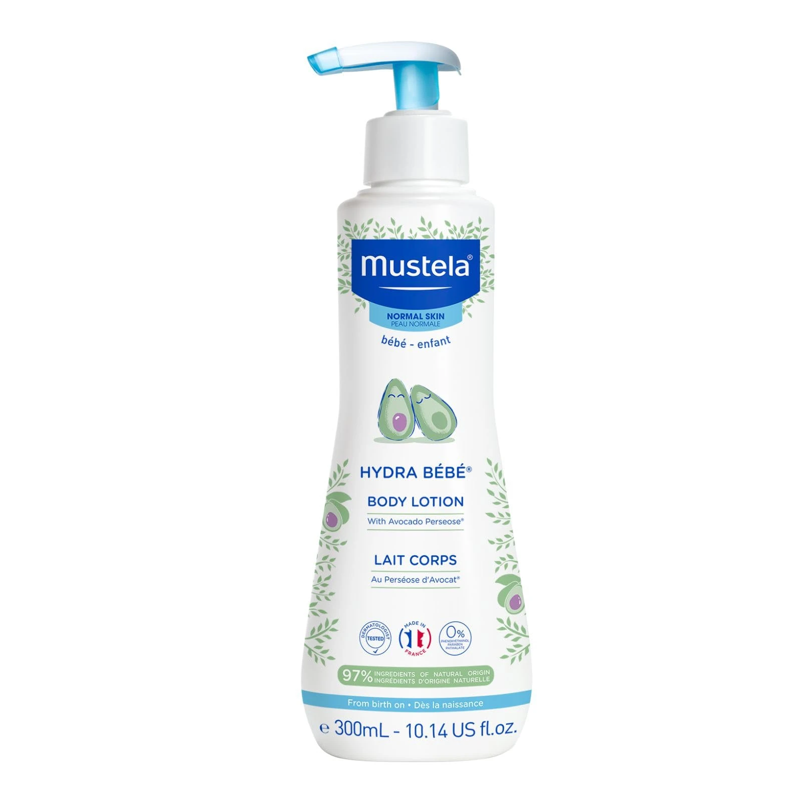 Mustela Hydra Bebe Body Lotion for Normal Skin, 300 millilitre