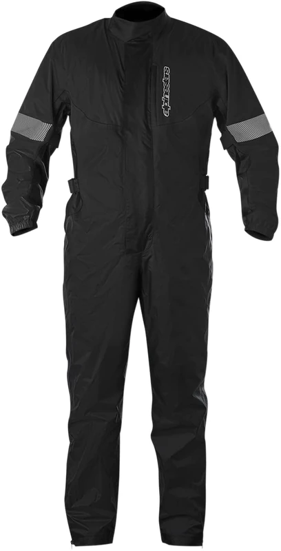 Alpinestars Hurricane Rain Suit Men's Waterproof Rain Cover Motorcycle Combi Breathable Rain Clothing Reflective Black L (Pack of 1)