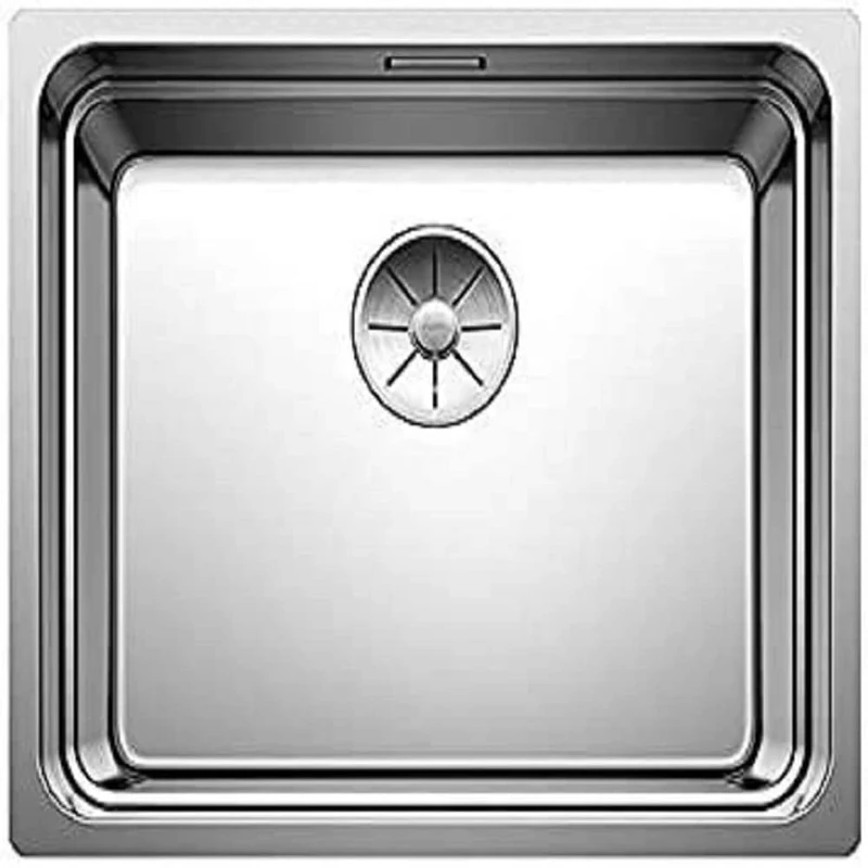 BLANCO ETAGON 500-U | Stainless Steel Sink | Installation Type: undermount Installation | for 60 cm Wide Base cabinets | Resistant to Scratches | Spacious Bowl Volume | [54x44x19.9 cm]