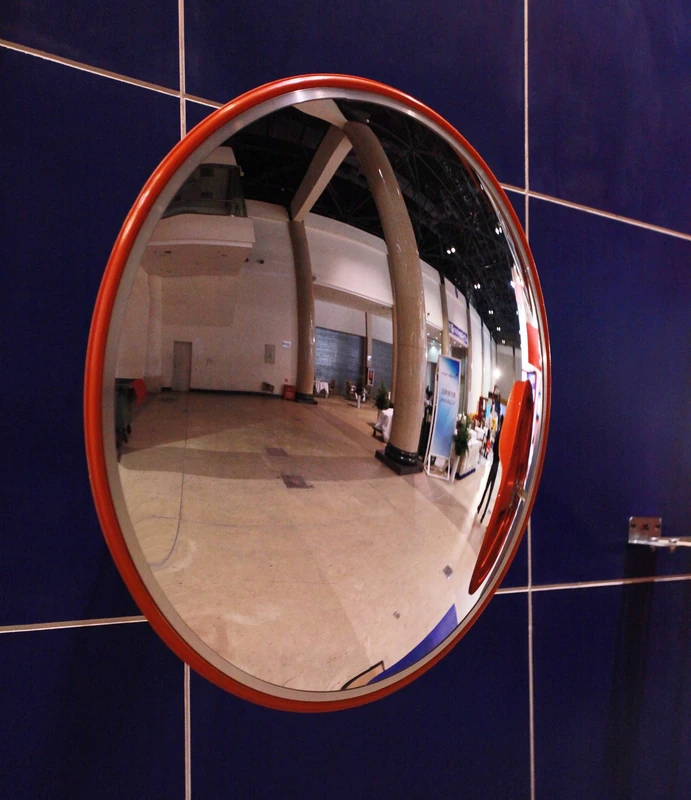 Arregui Convex Mirror for Traffic Driveway Road Safety and Monitoring, Orange, MIR001