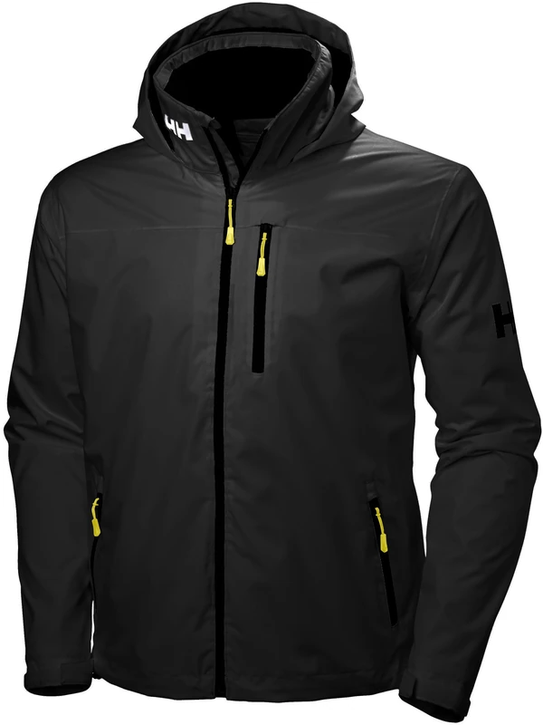 Helly Hansen Men's Crew Hooded Jacket - Black L