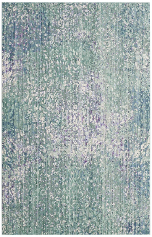 Safavieh Metro-Mod Indoor Woven Rectangle Area Rug, Mystique Collection, MYS977, in Blue / Multi, 122 X 183 cm for Living Room, Bedroom or Any Indoor Space