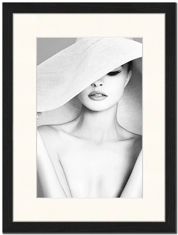 Jacob Baden "World of Big Hats" Framed Print, Multi-Colour, 33 x 43 x 2.5 cm - Image 1