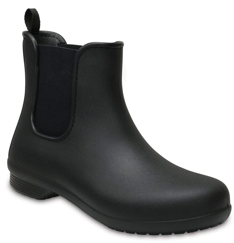 Crocs Freesail Chelsea Boot Women, Womens Wellington Boots, Black (Black/Black), 4 (36/37 EU)