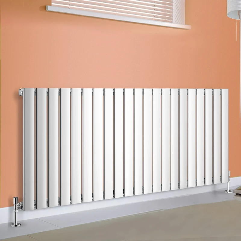NRG 600x1428 Horizontal Flat Panel Radiator Modern Bathroom Central Heating Radiators Single Column Chrome
