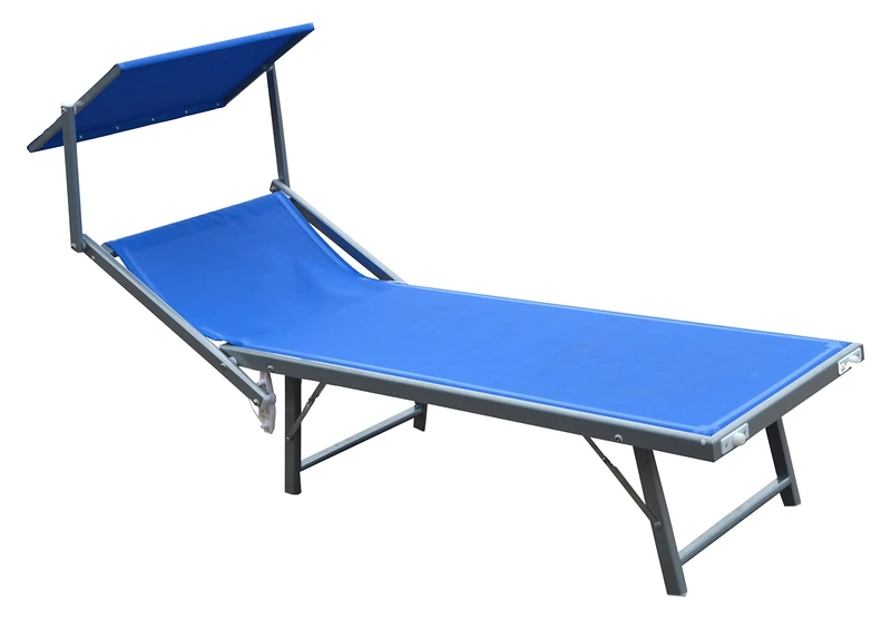 GARDEN FRIEND Sea Ibiza Cot in Textilene 580 gr/m² Blue. - Image 1