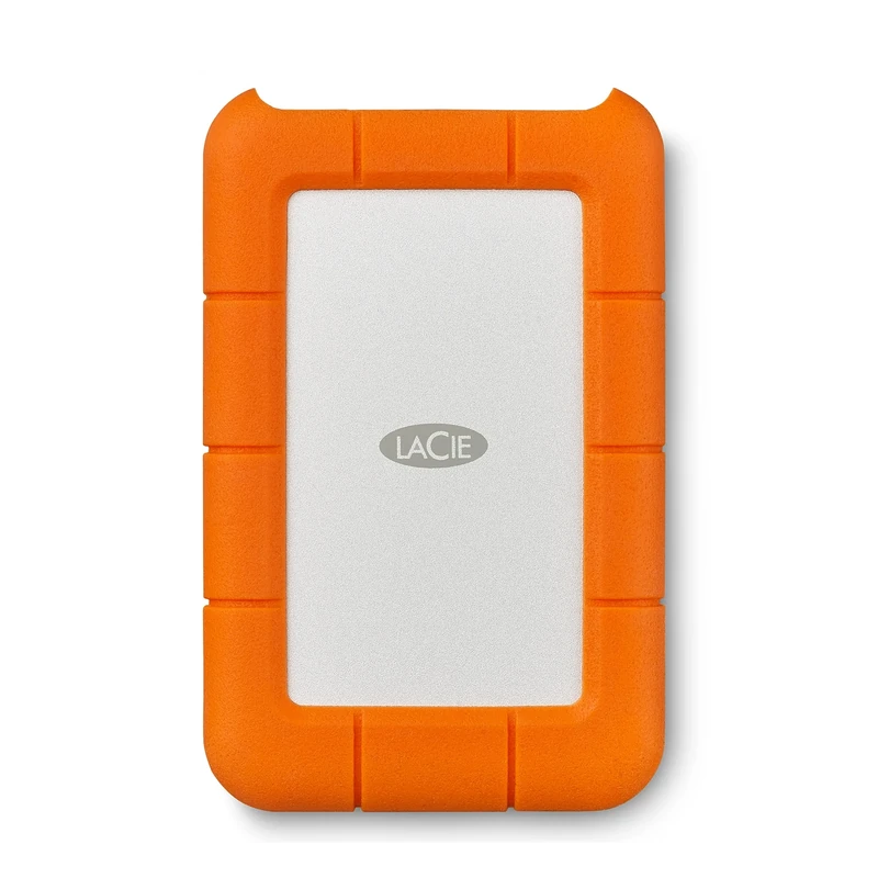 LaCie Rugged USB-C 2TB External Hard Drive Portable HDD – USB 3.0 compatible, Drop Shock Dust Rain Resistant, for Mac and PC Computer Desktop Workstation Laptop, Orange