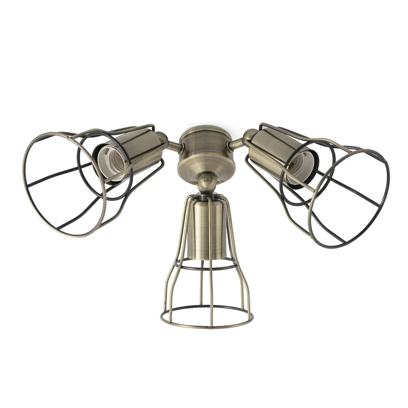 FARO Lighthouse – Antique Gold Tone 3 Light Kit E27 60 W Jakarta 33717