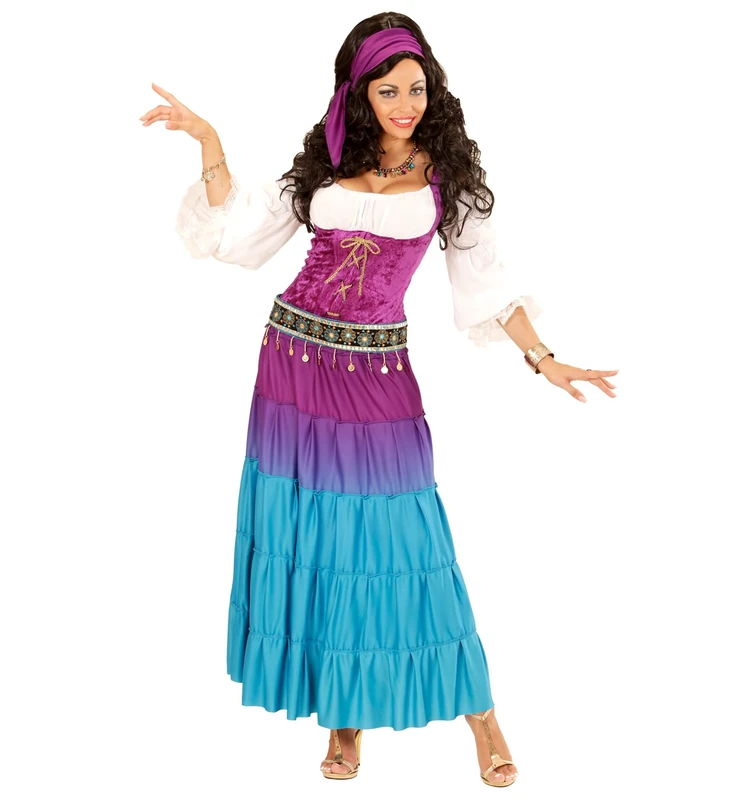 Widmann Womens Ladies Gipsy Esme Fancy Dress Costume Outfit L