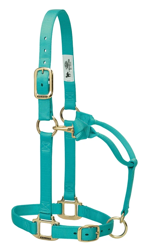 Weaver Leather Original Adjustable Nylon Horse Halter, Large Horse, Mint - Image 1