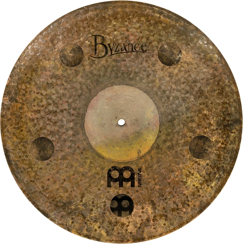 Meinl Cymbals Artist Concept Models Matt Garstka Fat Stack 18/16 inch (Video) Trash Stack Cymbal for Drum Kit (45,72cm) B20 Bronze, Dry Finish (AC-FAT)
