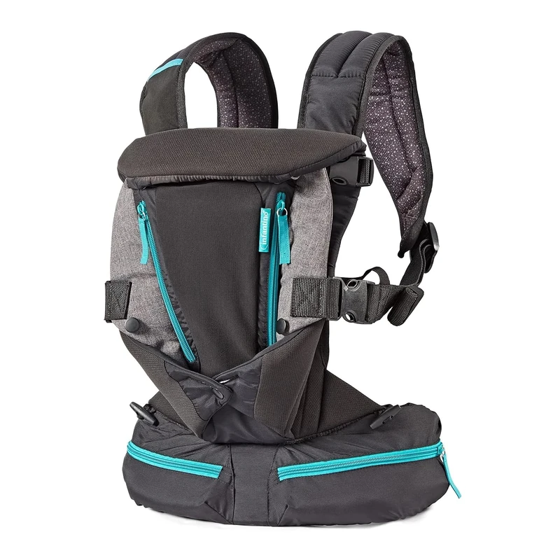 INFANTINO Carry On Carrier - Ergonomic, Expandable, face-in and face-Out, Front and Back Carry for Newborns and Older Babies 8-32 lbs / 3.6-14 kg