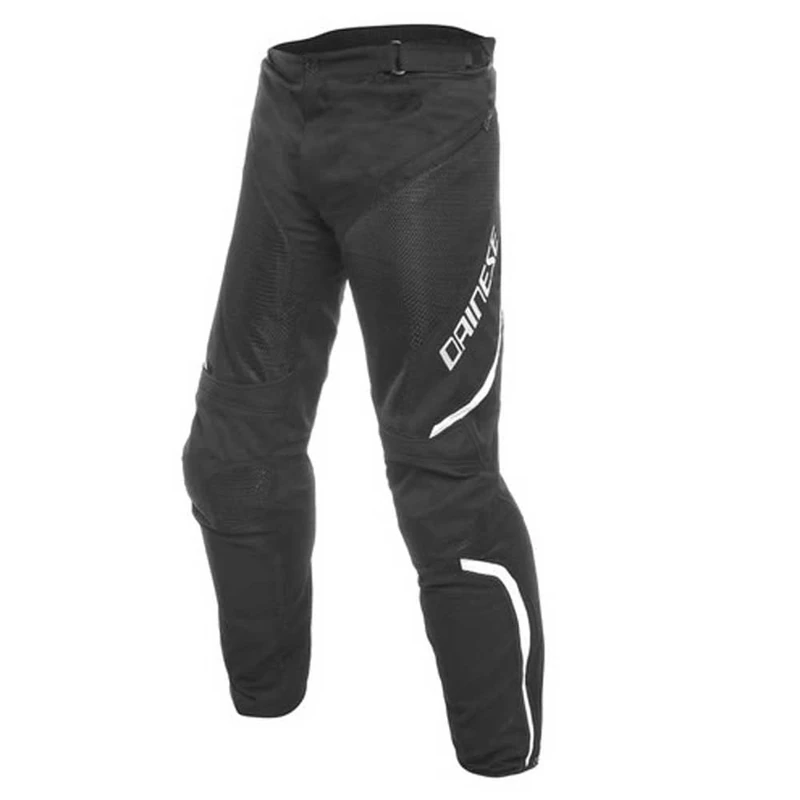 Dainese Drake Air D-Dry Pants, Motorcycle Pants for Summer, Waterproof, with protections Black/Black/White - Image 1