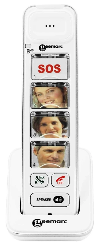 Geemarc Photodect 295 - Additional Handset for Geemarc Amplidect 295 Range with Customisable Photo Memories - Main Base Unit Required - Low to Medium Hearing Loss - Hearing Aid Compatible - UK Version