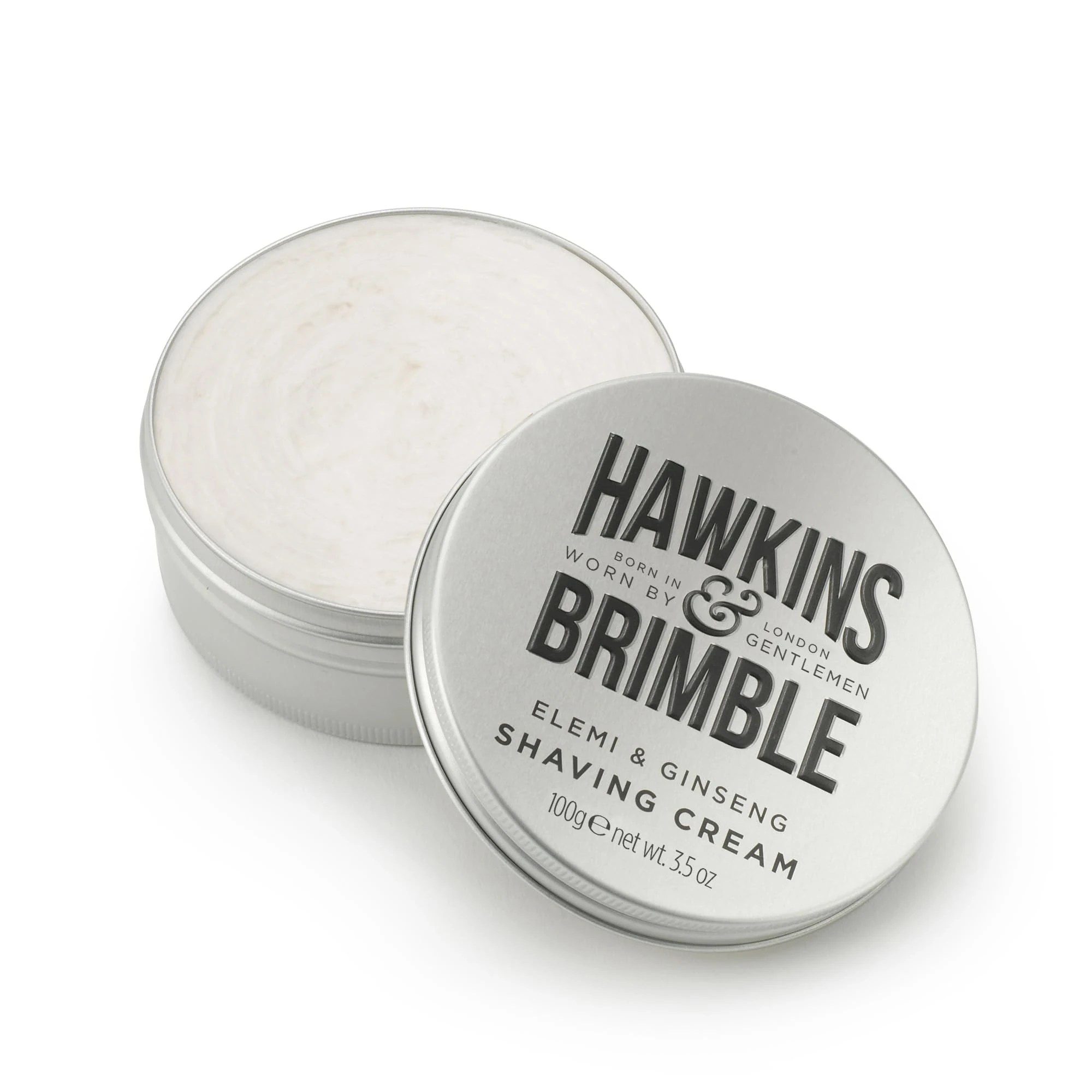 Hawkins & Brimble - Shaving Cream for Men, 100g - Luxurious Shaving Cream for Sensitive Skin and Nourishing - Smooth Finish Shave for Men without Animal Testing - Signature Elemi & Ginseng Fragrance