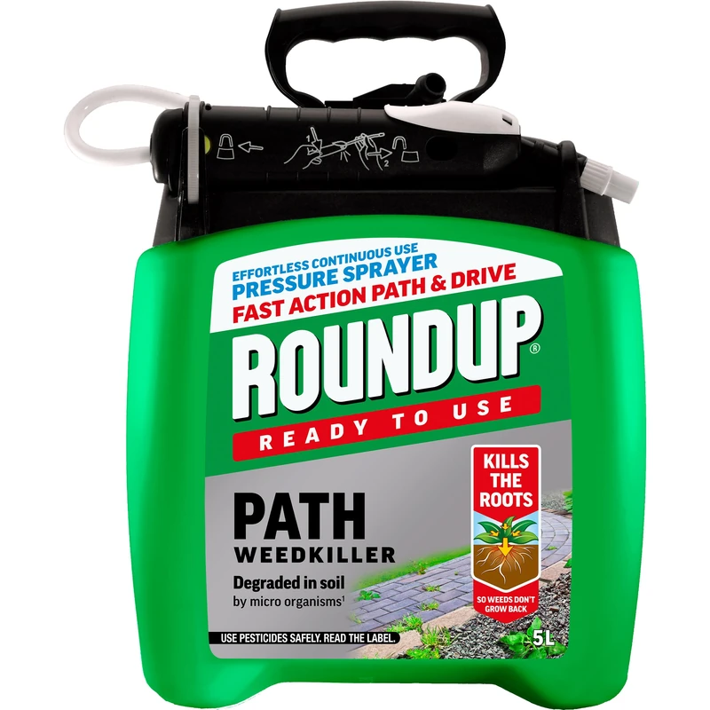 Roundup Path Weedkiller 5 Litre Pump 'N Go, Ready to Use - Image 1
