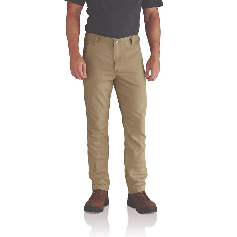 Carhartt Men's Rugged Flex® Straight Fit Canvas 5-Pocket Tapered Work Pant, Dark Khaki, W34/L30