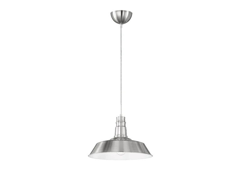 Reality Leuchten Will R30421007 Pendant Light Metal E27 Matte Nickel 36 x 36 x 150 cm