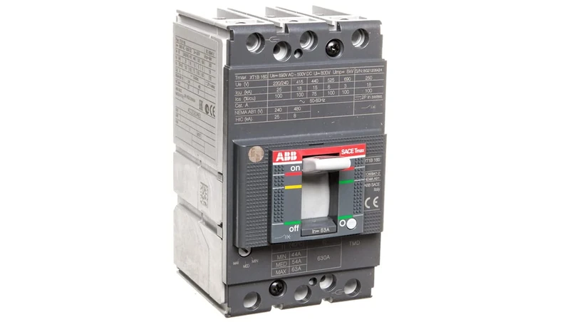 ABB XT1B 160 TMD 63-630 3p F F Tmax XT 1B 160 Fixed 3 Pole, Front Terminals, Thermomagnetic Release (ABB1SDA066805R1)