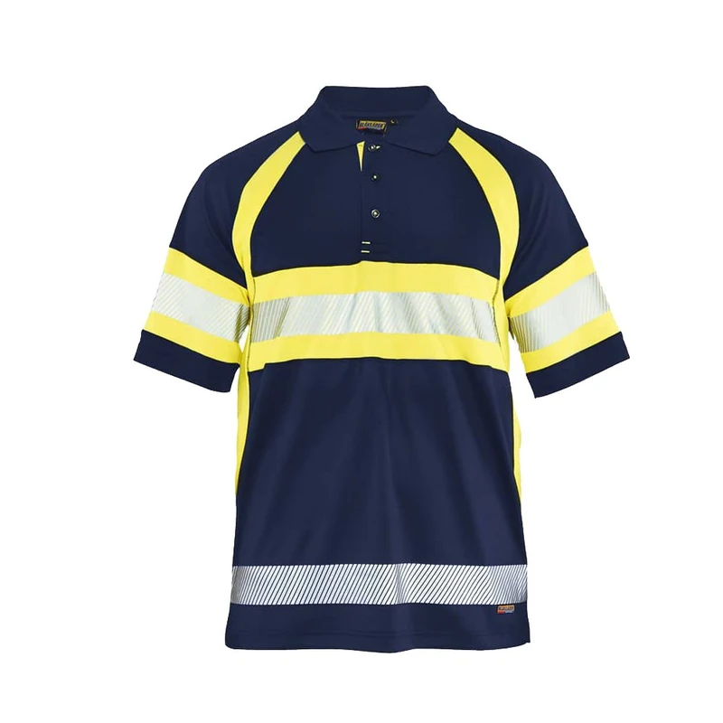 Blakläder 333810519933XXXL Size 3X-Large Class 1 High Vis-Polo Shirt - Black/Yellow