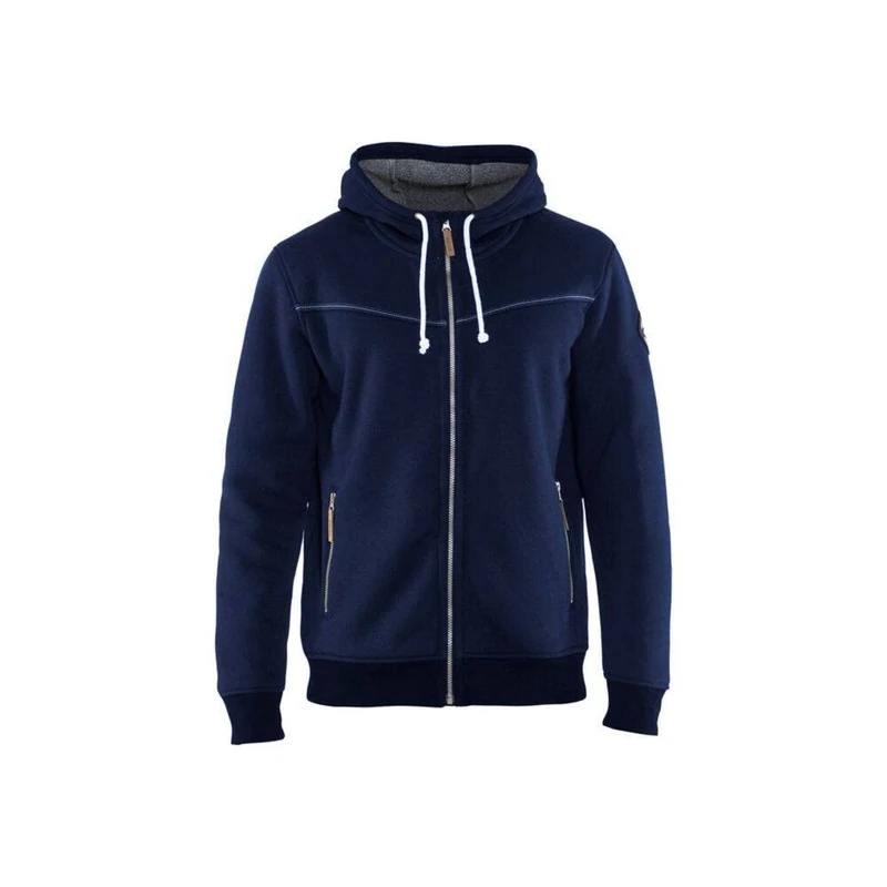 Blakläder 493325148900XS Size X-Small Sweatshirt with Hood - Navy Blue