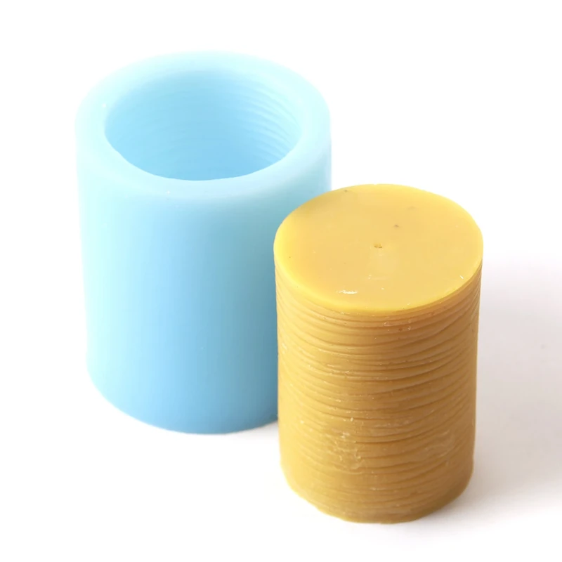 World Of Moulds | Ridged Cylinder Silicone Mould x 5