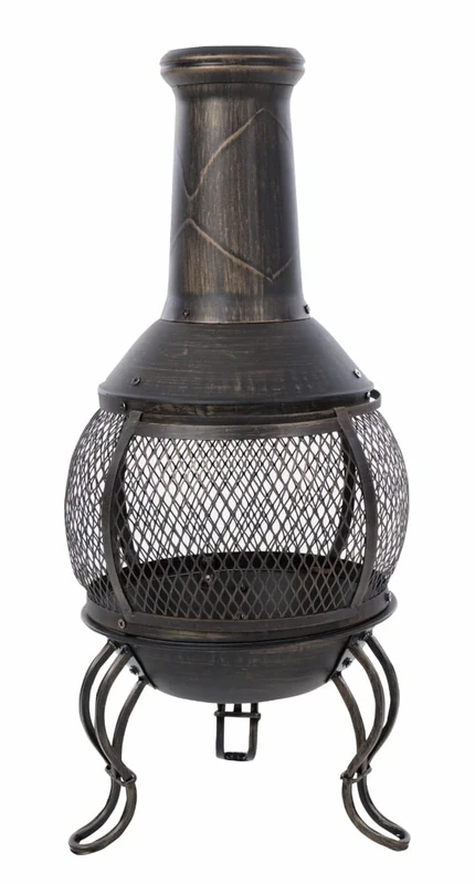 RedFire 84024 Sauda Fire Place, Steel, 38 x 38 x 90 cm