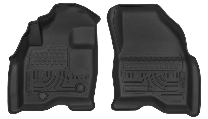 Husky Liners Weatherbeater Series | Front Floor Liners - Black | 13761 | Fits 2015-2019 Ford Explorer 2 Pcs
