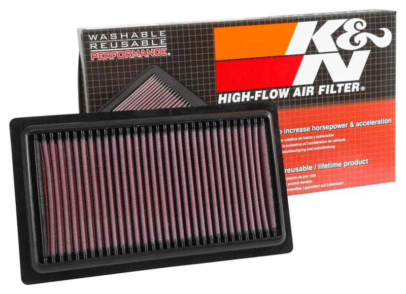 K&N Engine Air Filter: High Performance, Premium, Washable, Replacement Filter: Compatible with 2014-2019 HYUNDAI (i20 II), 33-3052