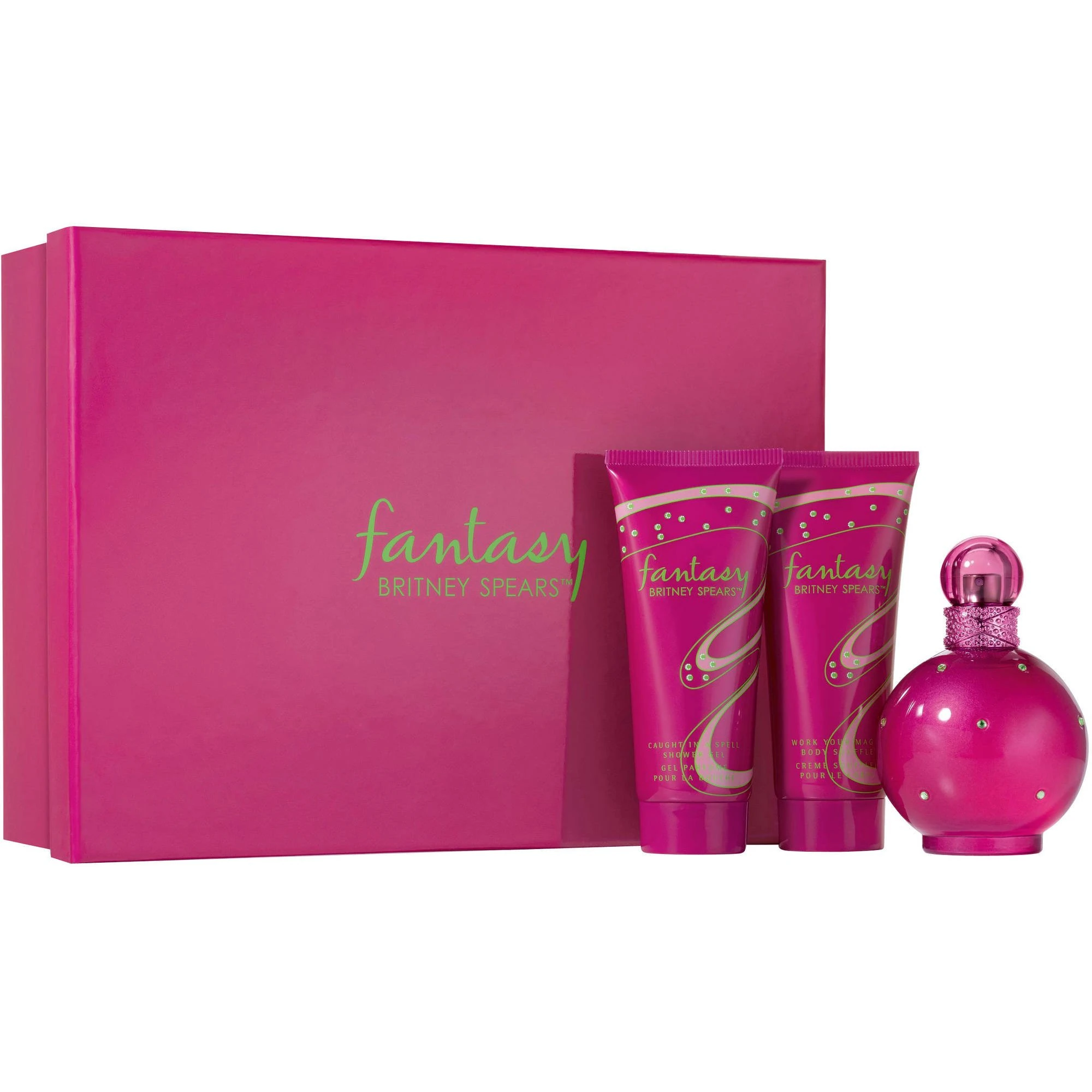 Britney Spears Fantasy For Women - Edp Spray, Body Souffle & Shower Gel, 3 Count, 3.03 Oz