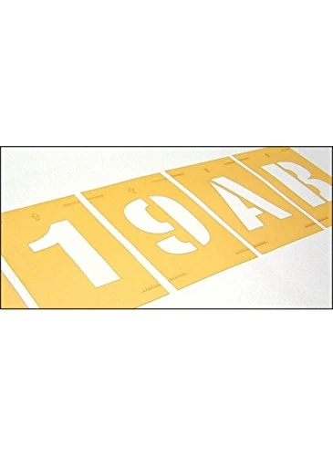 Caledonia Signs 59646 Stencil Kit A-Z and 0-9 Label, 100 mm
