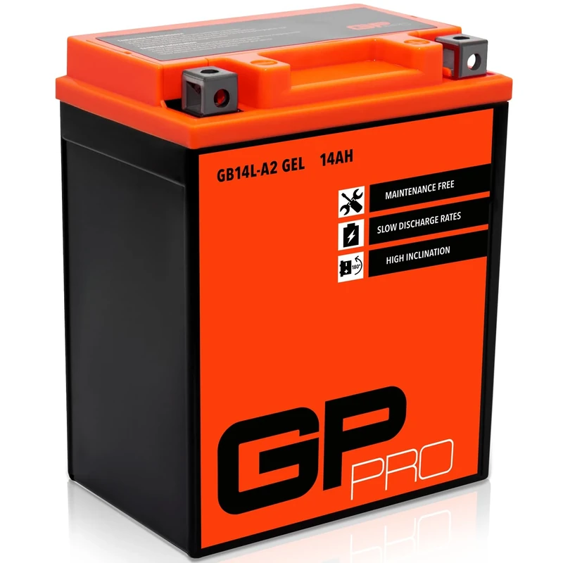 GP-PRO GB14L-A2 12V 14Ah GEL Starter Battery (compatible with YB14L-A2 / 51411) (Maintenance-free/Sealed) Motorcycle Accumulator