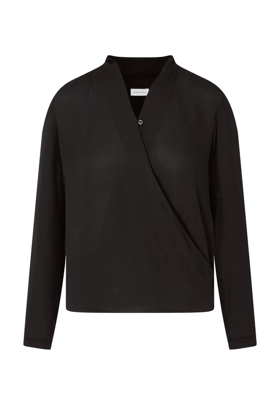 Seidensticker Women's Fashion-Bluse 1/1-Lang Blouse, Black (Black 39), 8 (Manufacturer size: 36)