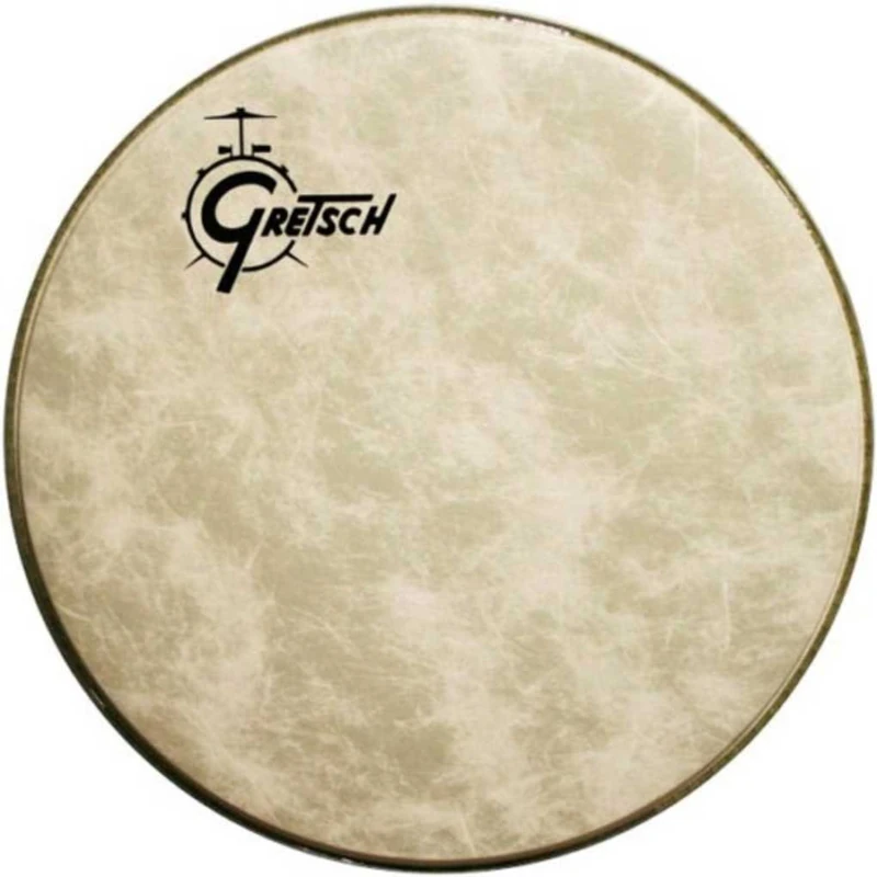 Gretsch Drumhead - Bass Drum Resonant Head - Fiberskyn - 22" - Logo offset left - GRDHFS22O