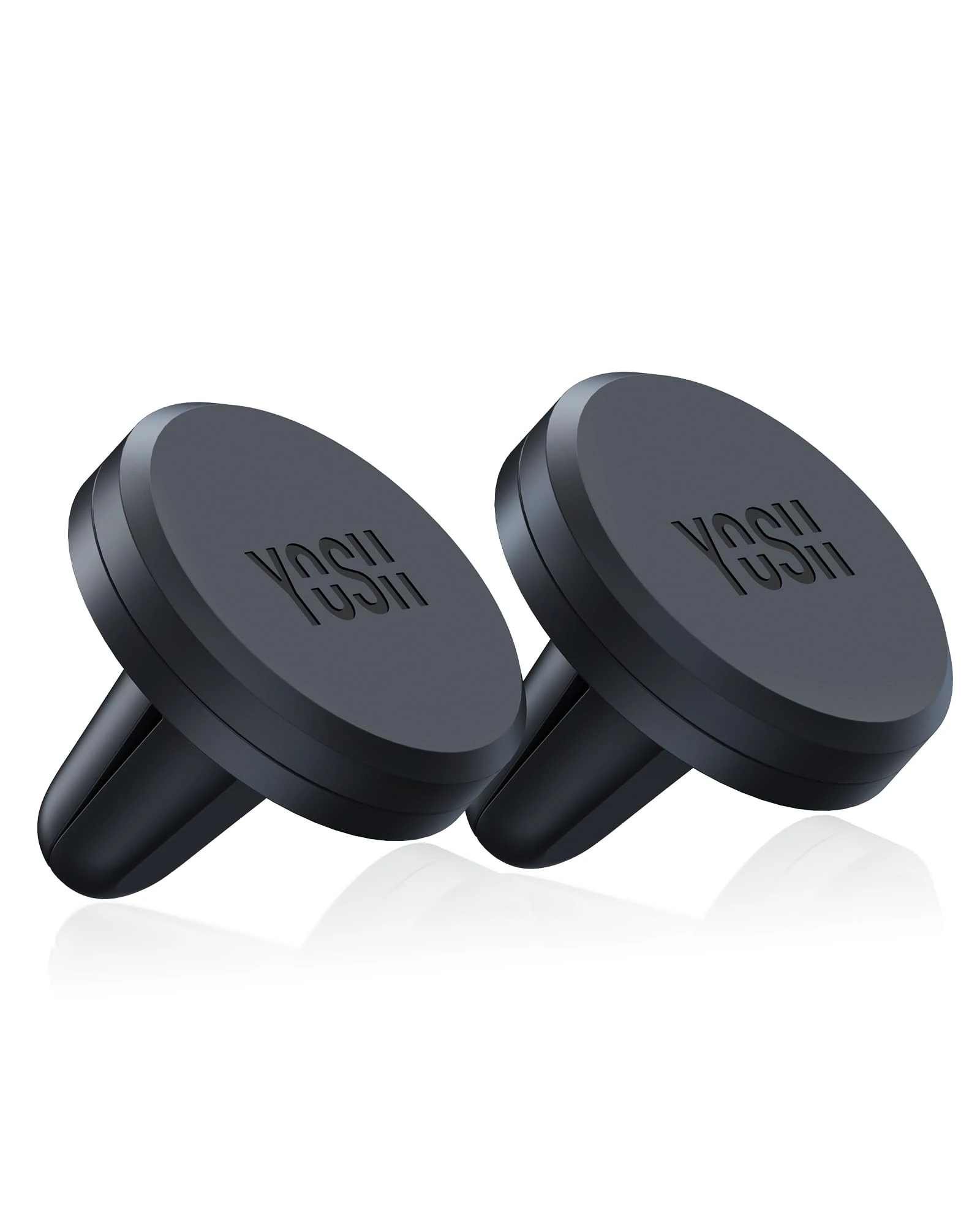 YOSH Magnetic Phone Car Mount, Upgraded Car Phone Holder Magnetic Air Vent, Mobile Cradle Magnet for iPhone 17 16 15 14 13 12 11 Pro Samsung S25 S24 Pixel etc. 2-Pack