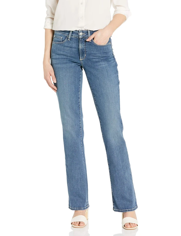 NYDJ Women's Barbara Boot-Cut Jeans, Heyburn Wash, 14 Short