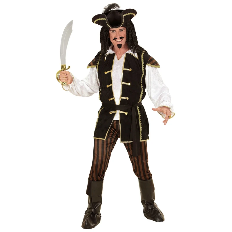 Widmann wdm06893 Captain Pirate Costume ? Multicoloured, Large
