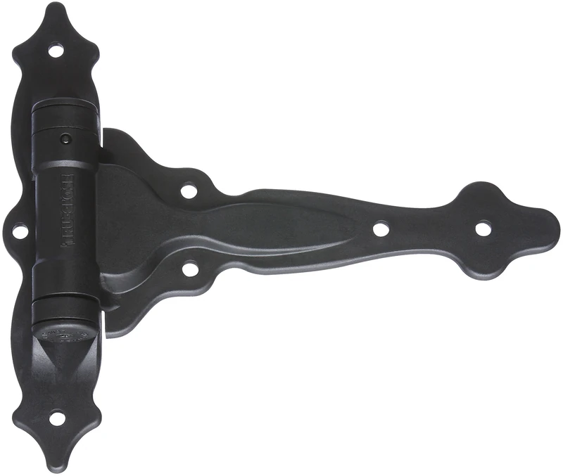 National Hardware V6220 HNG BLK N346-200 Tru Decorative Self-Closing Spring T-Hinge in Black, 1 Pack