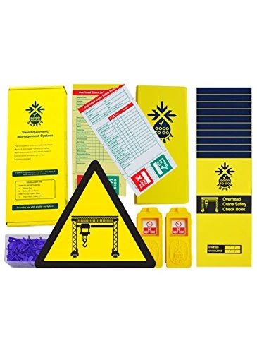 Good to Go Safety 51353 Overhead Crane Daily Kit, 2 tags, 300 seals, 11 Check Books and 1 wallet with pen